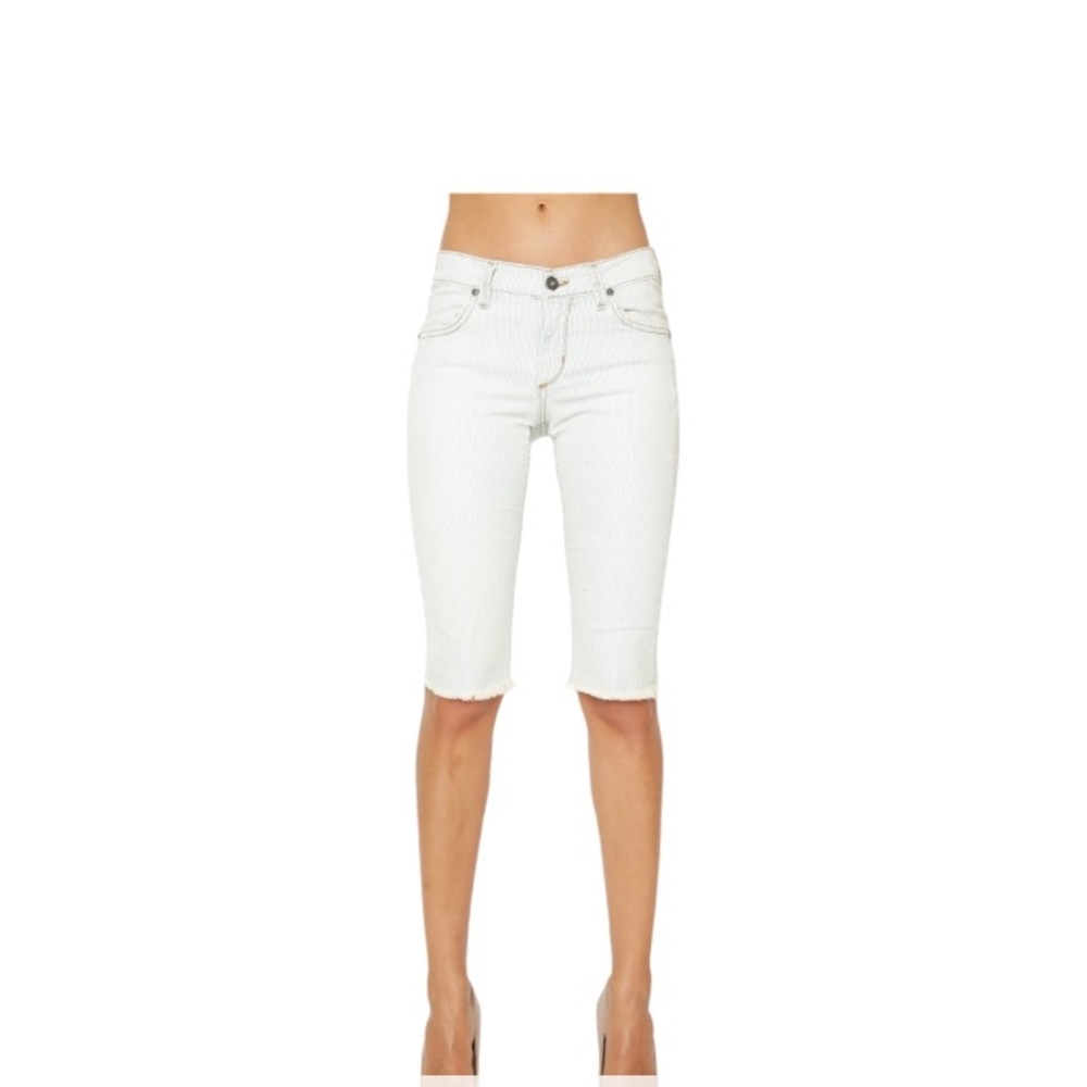 James Jeans Beach Bum Bermuda Jean Shorts White Size 29. Worn once - like new.